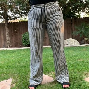 Striped relaxed fit pants